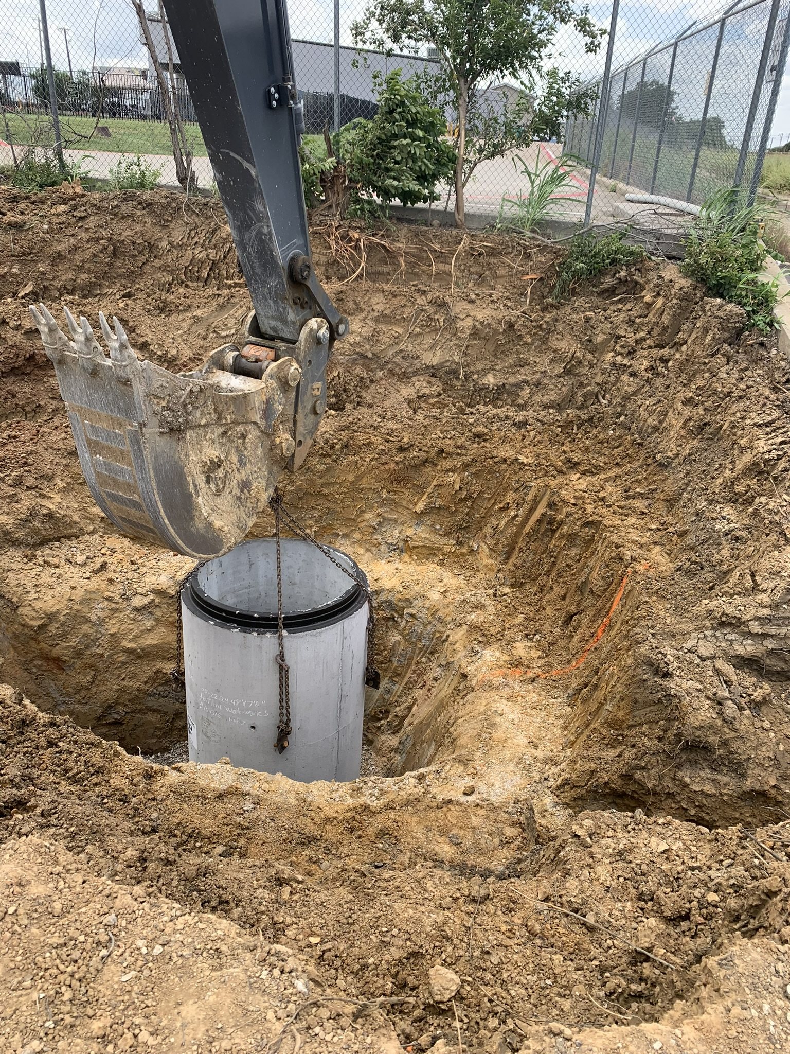 Bragg Light lift station construction
