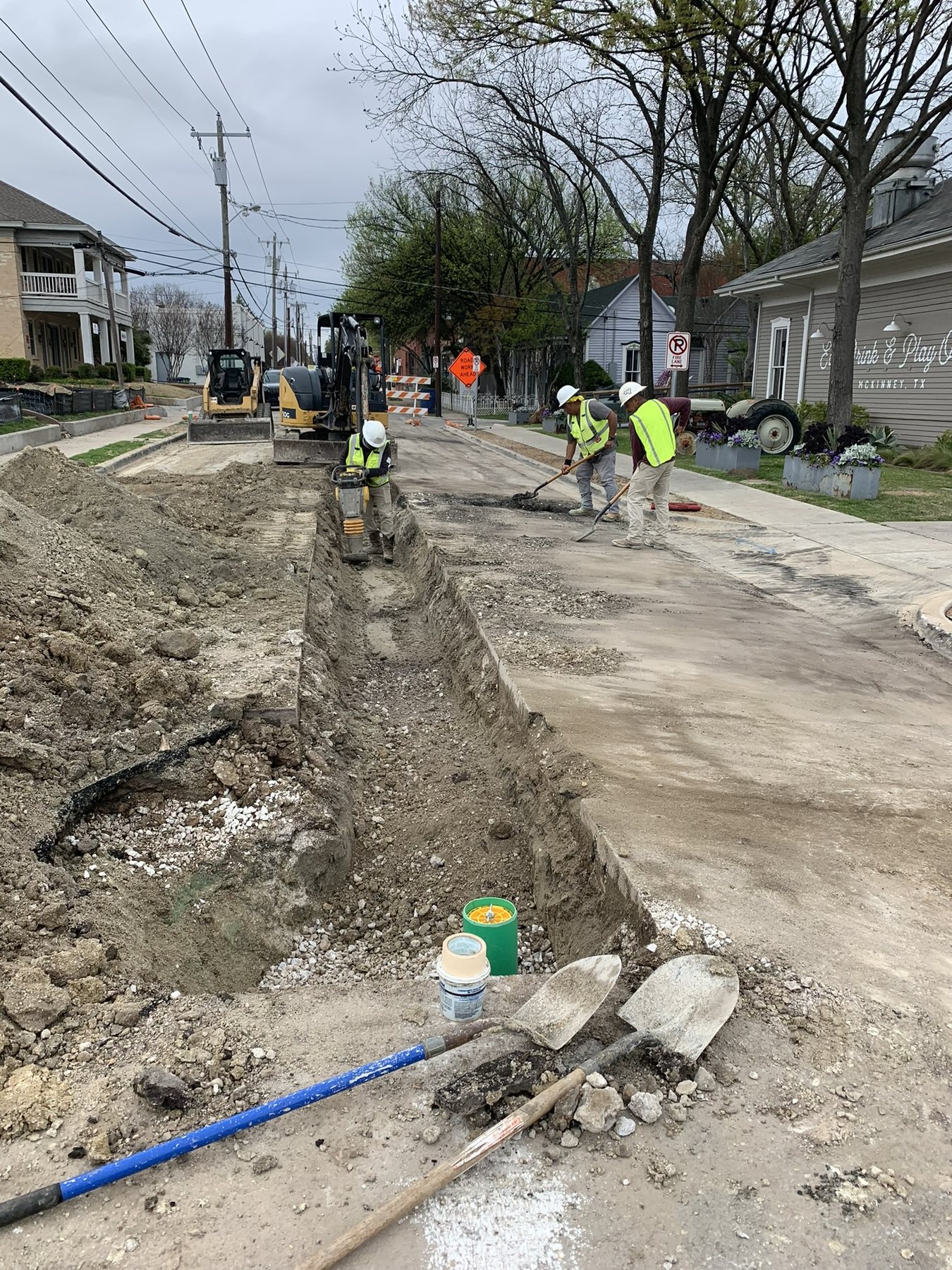DFA Townhomes utility construction