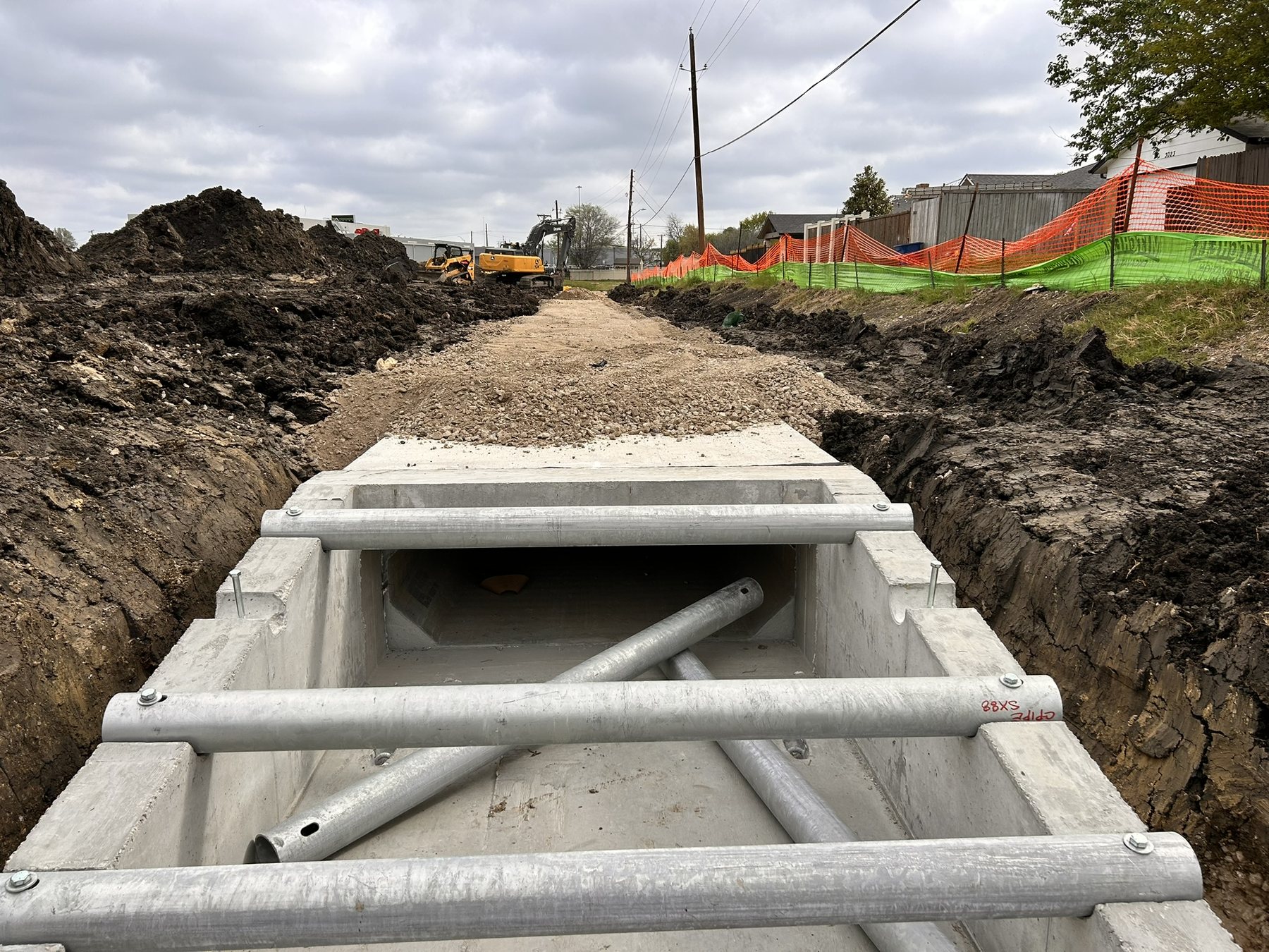 TxDOT headwall at Local 100