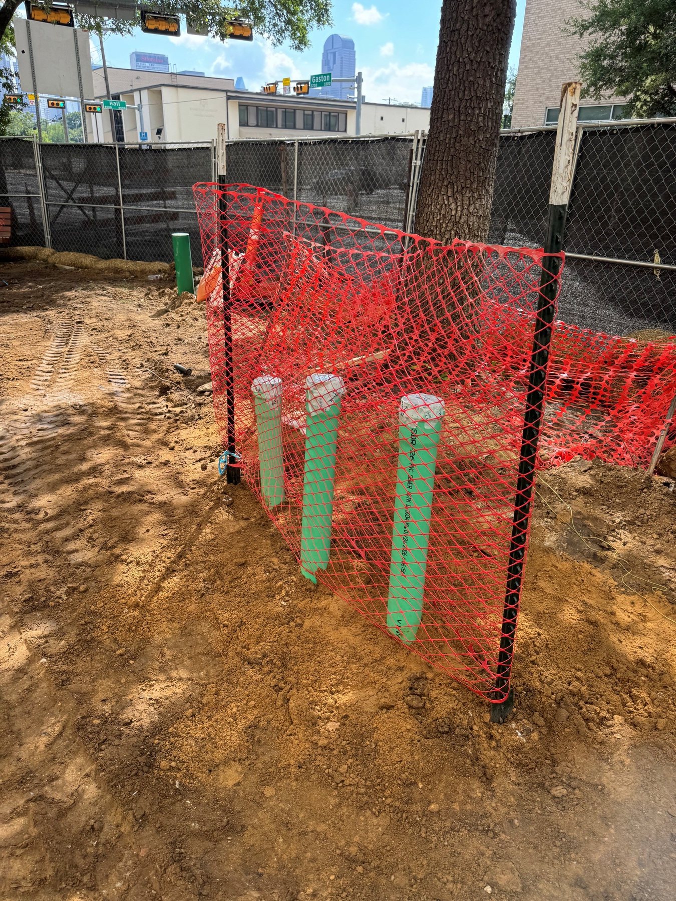 Underground utilities at Texas A&M College of Dentistry