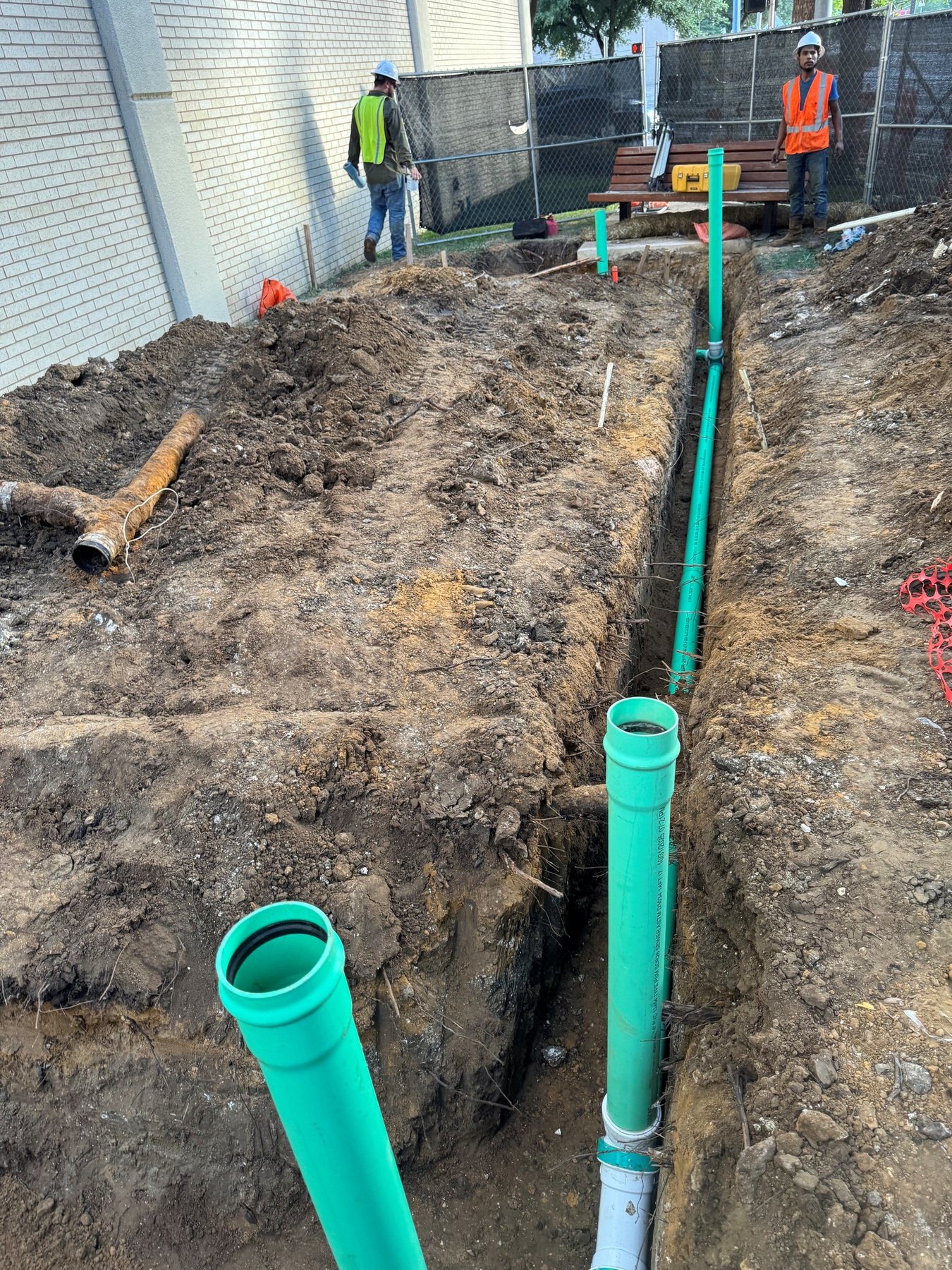 Utility piping at Texas A&M College of Dentistry