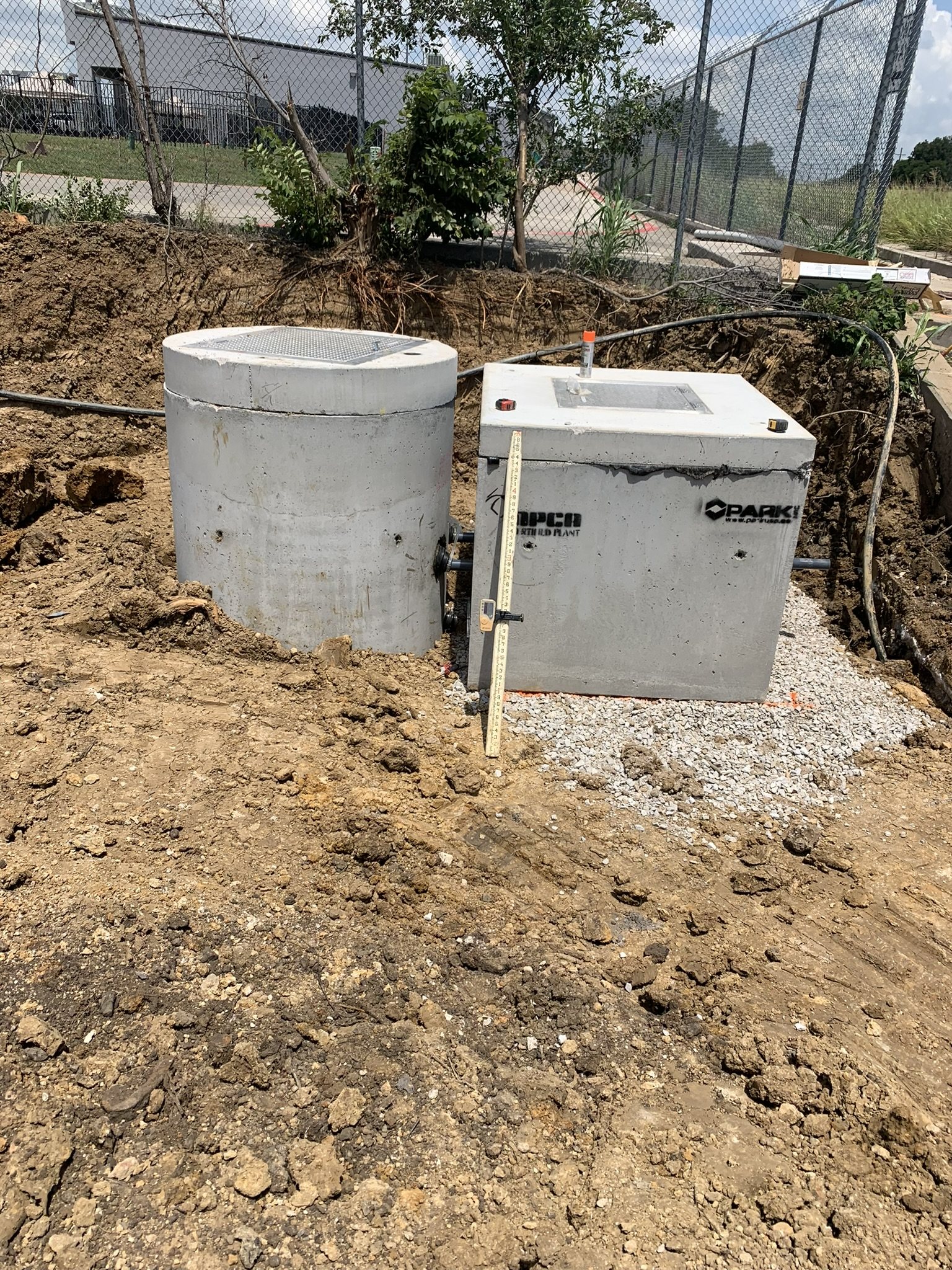 Bragg Light lift station work