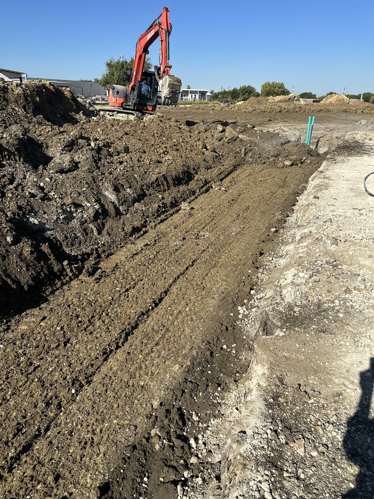 Bragg Light sanitary sewer excavation